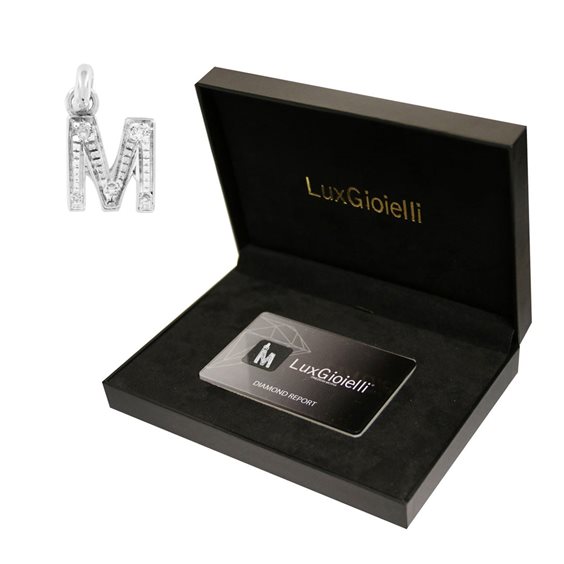 Pendente Lux Gioielli in Oro bianco Diamante 0.04 Ct BILCI30M;9B - BILCI30M;9B